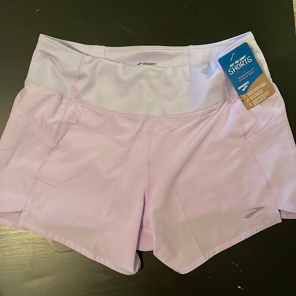 Brooks running shorts violet color